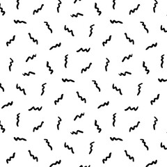 Hand drawn vector illustration of black lines pattern. - 529993725