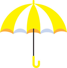 Obraz premium yellow and blue umbrella