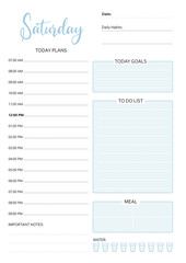 Daily Planner, Printable everyday planner, TO do list, Habit Tracer, Instant Download, A4, A5