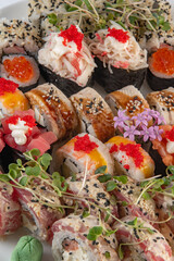 sushi with salmon