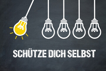 Fototapeta premium Schütze dich selbst 