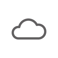 cloud icon. Perfect for web design or user interface applications. vector sign and symbol