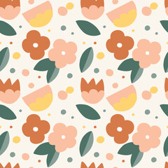 vector cute flower pattern