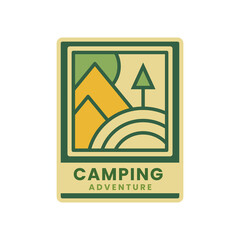 Adventure mountain nature logo badge