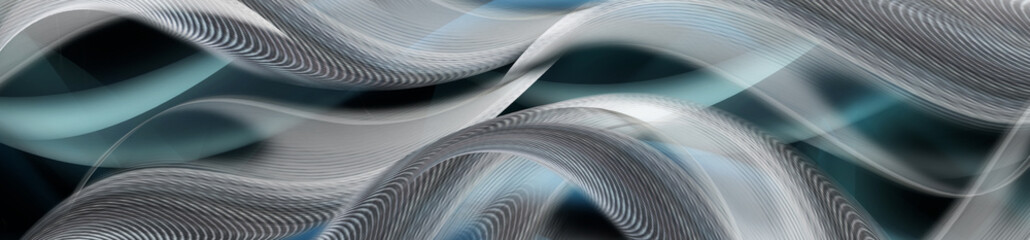 Abstract decorative waves background in soft tone on transparency IV