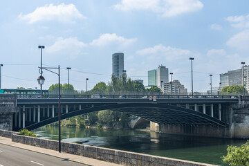 Pont de Neuilly bridge over the Seine river