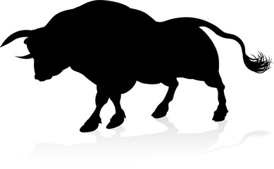 Silhouette Bull