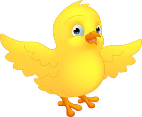 Easter Chick Chicken Cartoon Character Mascot