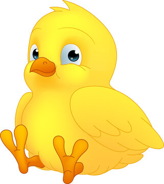 Easter Chick Chicken Cartoon Character Mascot