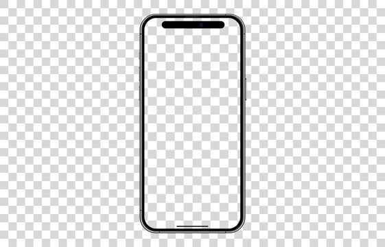 Mockup Iphone 14 pro max Vector Mock up isolate screen iPhone X Transparent and Clipping Path isolated for Infographic Business web site design app ios: Bangkok, Thailand - SEP 8, 2022	

