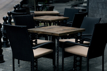 cozy outdoor cafe