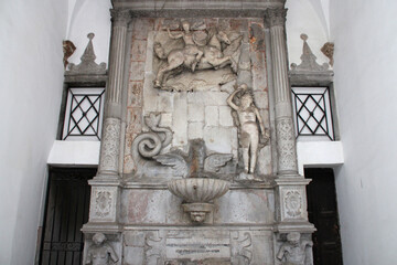 renaissance (?) fountain in palermo in sicily (italy) 
