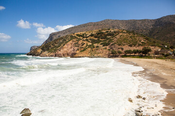 Beautiful landscape photo from the island of Crete, Greece. Summer nature from Crete. 
Chill...