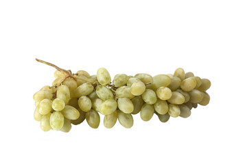 green grapes isolated on white background
