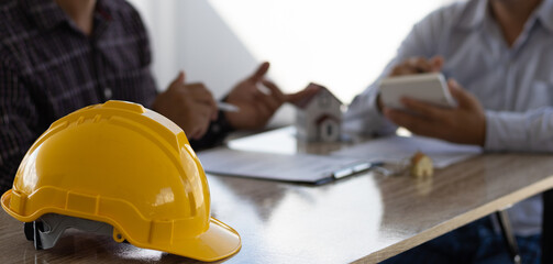 Signing of contracts for construction contractors for housing projects.