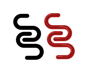 S letter book vector logo design. Education logo icon design