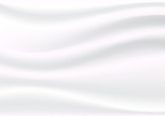 wrinkled fabric design, satin, soft, on white background