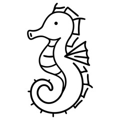 Obraz premium Sea Horse icon