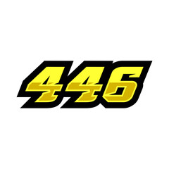 Racing Number 446 Logo Design