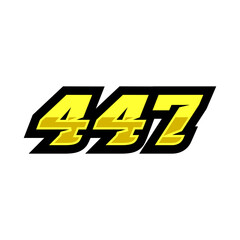 Racing Number 447 Logo Design