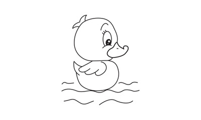 Duck  out line 
