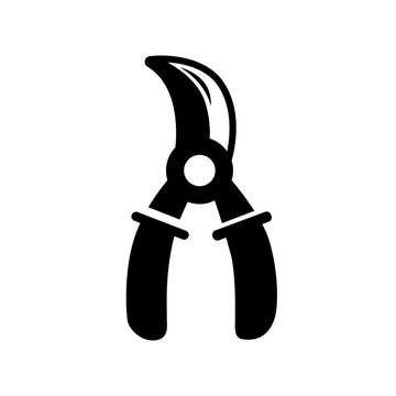 recommend clip art: Pruning shears icon, pruner, gardening tools symbol sign vector illustration logo template Isolated for any purpose