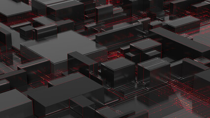 Abstract technology background. 3d render.