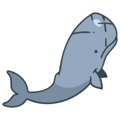 Crédence de cuisine en verre imprimé Baleine Sperm Whale icon