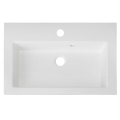Marble (ceramic) White rectangular bathroom or toilet sink isolated on transparent background