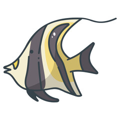 Moorish idol Fish icon