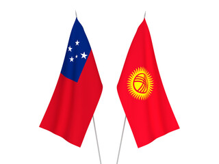 Kyrgyzstan and Independent State of Samoa flags