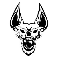 bat logo design ilustration