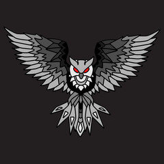 hand drawn eagle logo