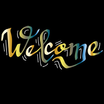Welcome sign vector and Illustration