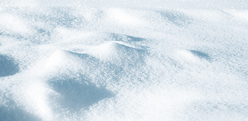 background of snowdrifts. snowy surface and hills