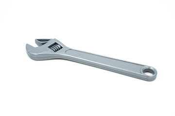 Plastic children's toy - gray wrench with adjustable head