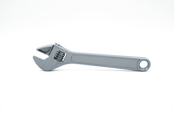 Plastic children's toy - gray wrench with adjustable head