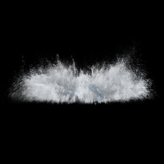 Water Splash / Spray Overlay on Black Background
