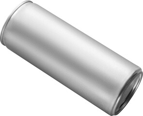 Mockup of an aluminum can 0.250, png, iron bottle for soda, water, isolated.