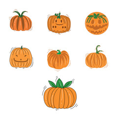 Set pumpkin