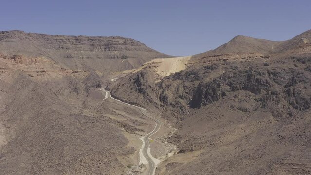Aerial, Mountainous Tabuk Region, Saudi Arabia