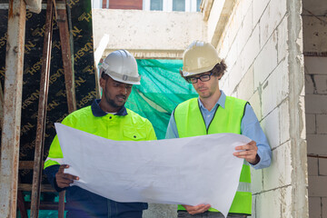Engineers inspect the building as a shop that meets the designer's requirements.