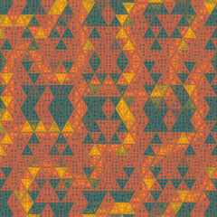 Vector Illustration of abstract vitrage background. Decorative stained glass pattern for design poster, cover, flyer and brochure.