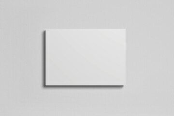 Blank a4 landscape cover mockup