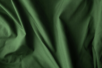 Creased styling unisex polyester or cotton solid colorful green cloth matte texture background with...