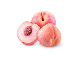 Fruit Peach isolated on white background