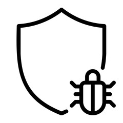malware line icon