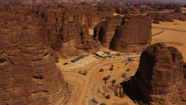 Aerial, Shaden Resort, Al Ula, Saudi Arabia