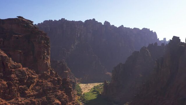Aerial, Wadi Disah, Tabuk Region, Saudi Arabia