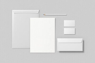Blank business branding paper mockups